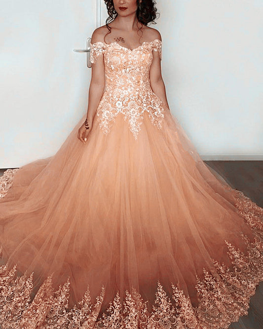 Living Coral Prom Dresses