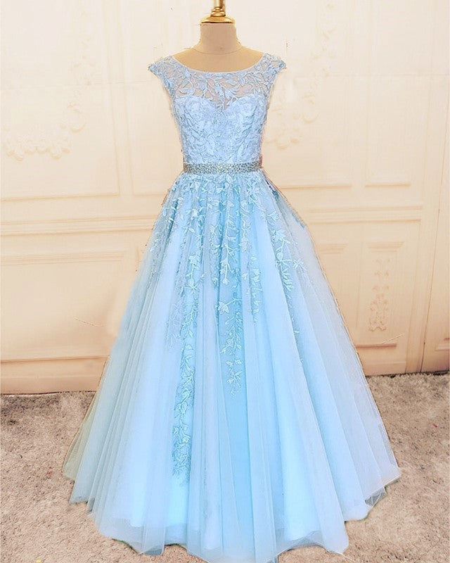 Light Blue Prom Dresses 2021 Elegant
