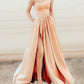 Elegant Prom Dresses One Shoulder Leg Slit