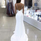 Long Sexy Mermaid Prom Dresses V Neck Split