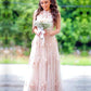 Elegant A Line Halter Long Prom Dresses Lace Embroidery