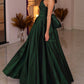 Long Taffeta Prom Dresses One Shoulder Bow Back