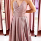 Light Pink Glitter Long Strapless Dress