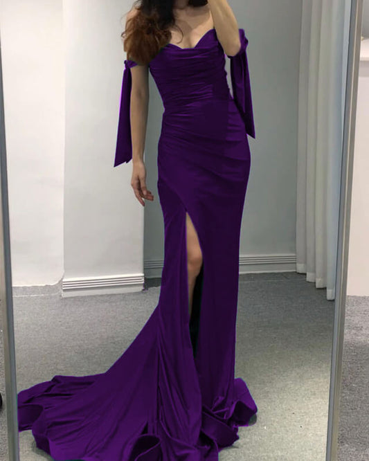 Mermaid Purple Prom Dress