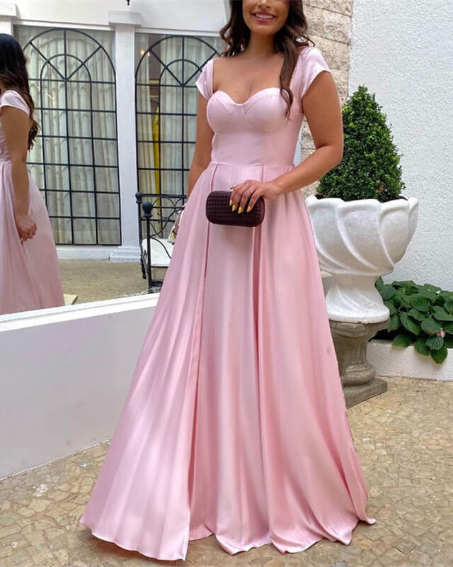 Blush Pink Corset Prom Dresses