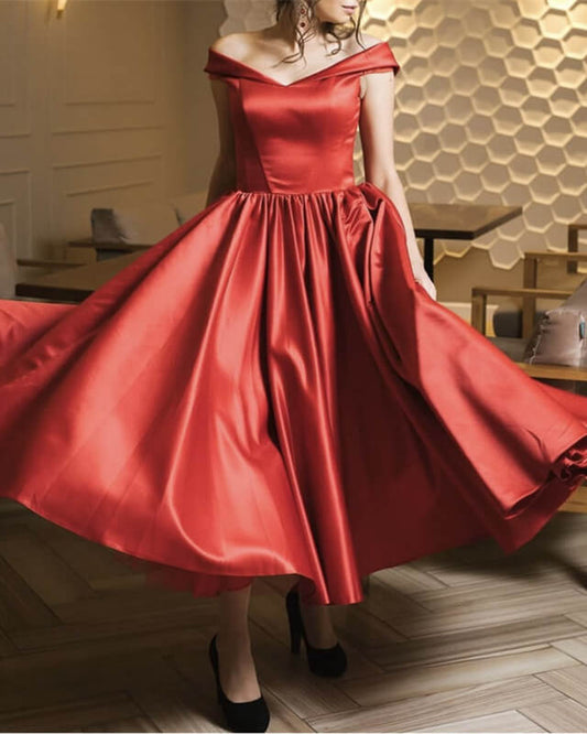 Red Midi Prom Dresses