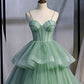 Ball Gown Sweetheart Corset Ruffles Dress