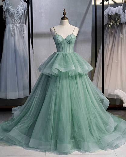 Sage Prom Ball Gown