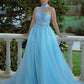 Ball Gown Tulle One Shoulder Appliques Dress