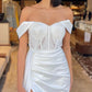 White Bodice Corset Mermaid Split Dress