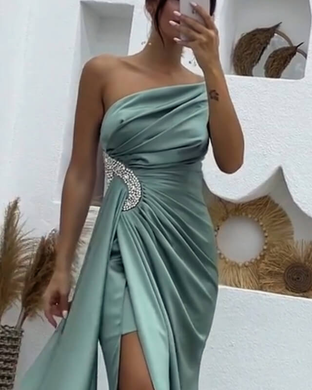 Sage Green Prom Gown