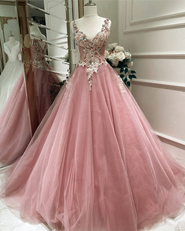 Pink Ball Gown Dress