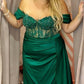 Green Mermaid Plus Size Corset Dress