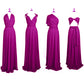 Long Magenta Chiffon Infinity Dress