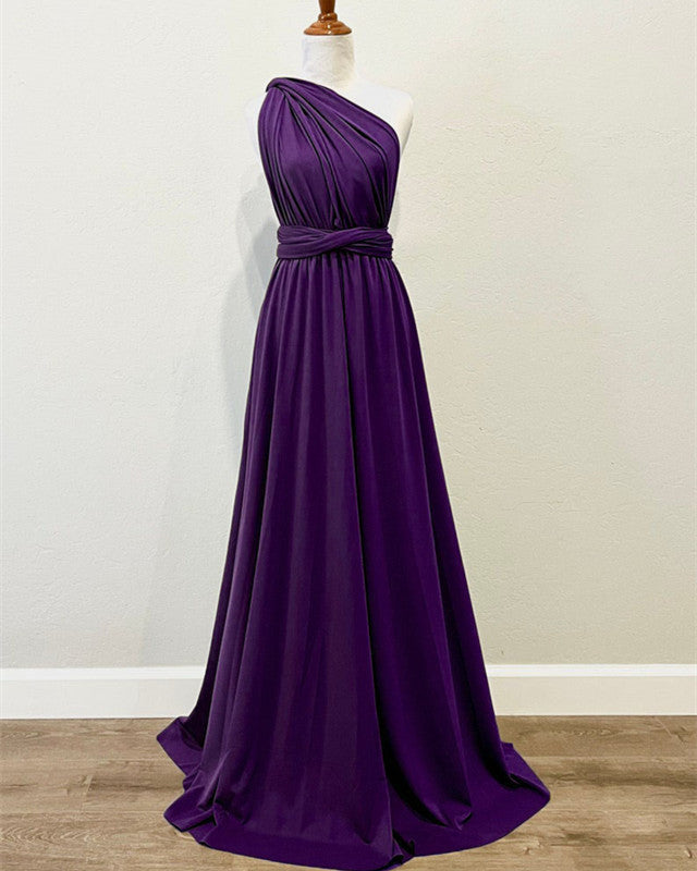 Purple Infinity Bridesmaid Dress