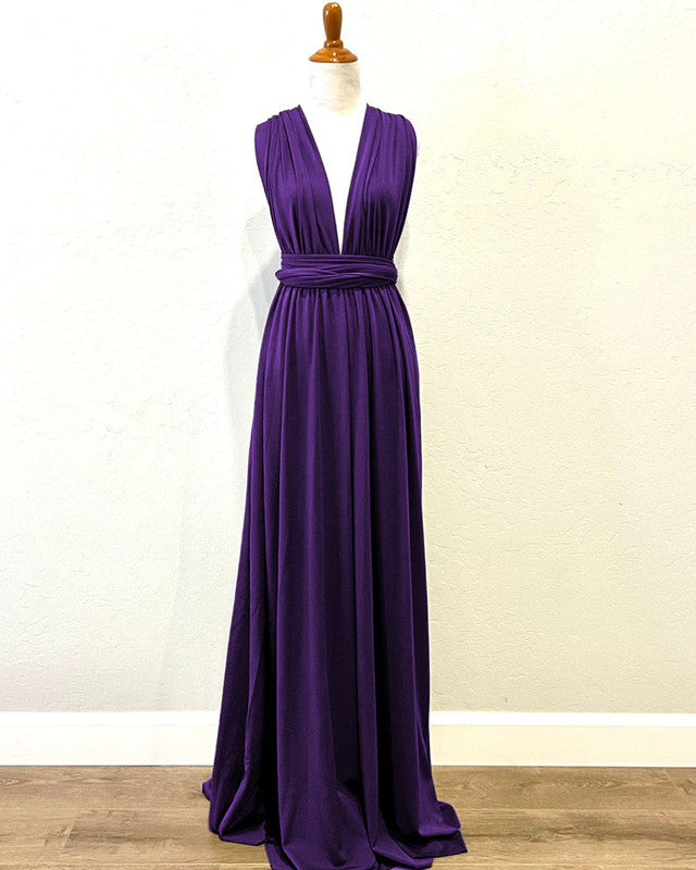 Purple Infinity Bridesmaid Dress
