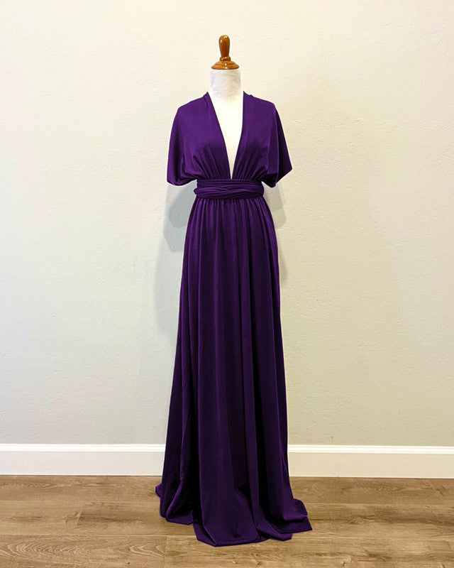 Purple Infinity Bridesmaid Dress