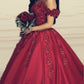 Ball Gown Satin Quinceanera Dresses Sequins Lace Beaded