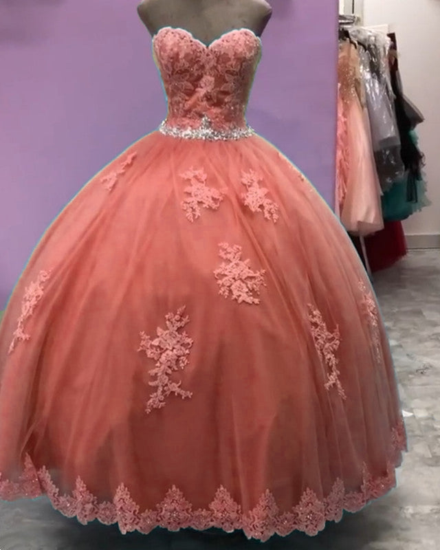 Quinceanera Dresses Peach