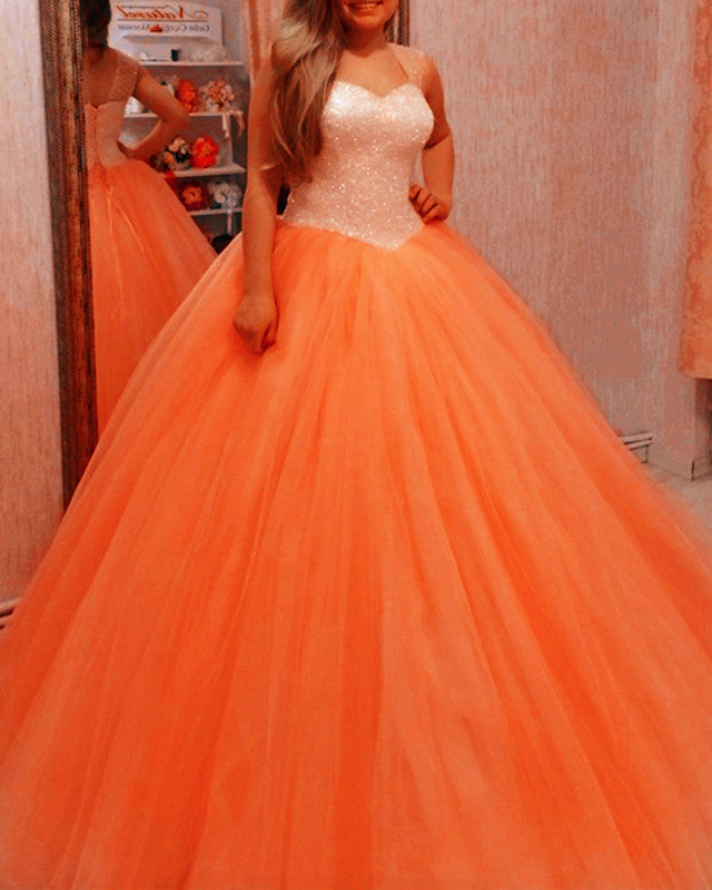 Orange Quinceanera Dresses