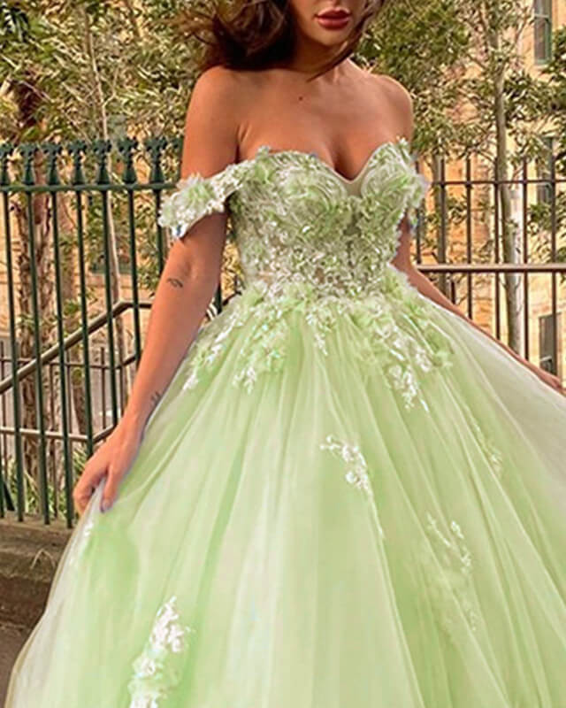 Sage Princess Dresses