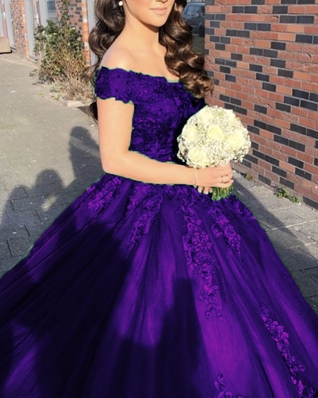 Elegant Lace Embroidery Quinceanera Dresses Off The Shoulder