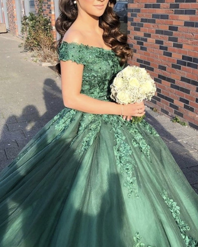 Elegant Lace Embroidery Quinceanera Dresses Off The Shoulder