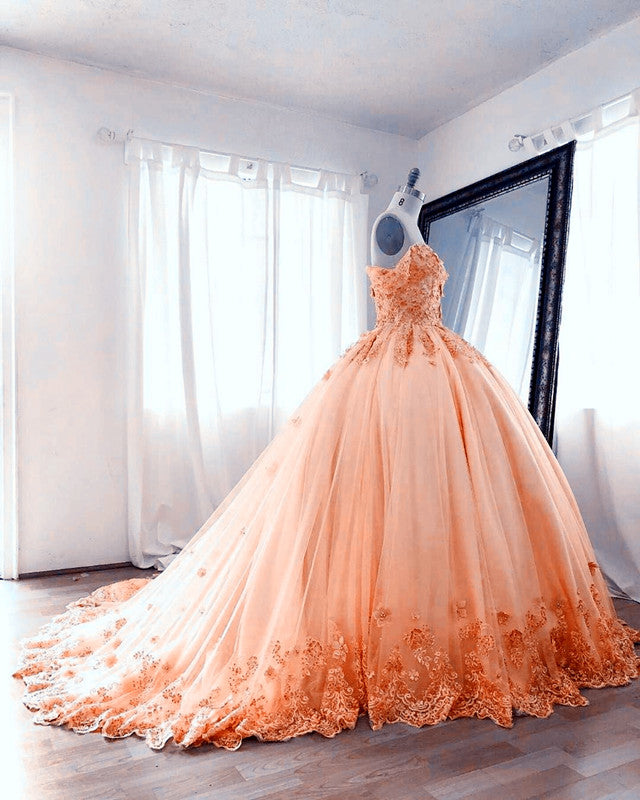 Elegant Quinceanera Dresses Ball Gown Off The Shoulder – Lisposa