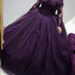Long Sleeves Prom Ball Gown Off The Shoulder Dresses