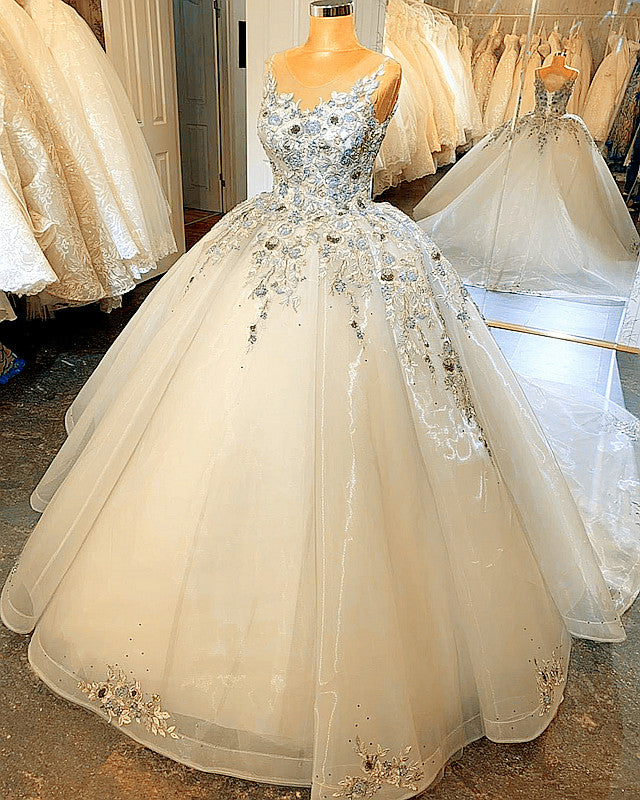 Lace Embroidery Quinceanera Dresses Ball Gown Sheer Neck Lisposa Lace Embroidery Quinceanera Dresses Ball Gown Sheer Neck Lisposa
