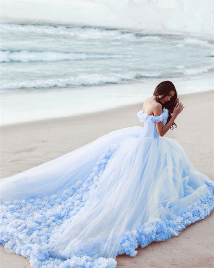 Cinderella Blue Quinceanera Dresses