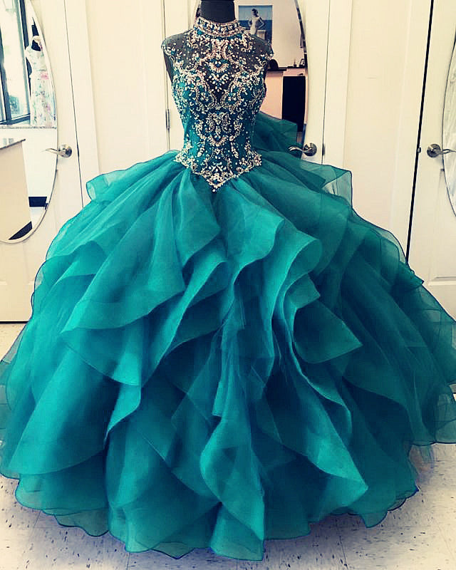 Teal Quinceanera Dresses