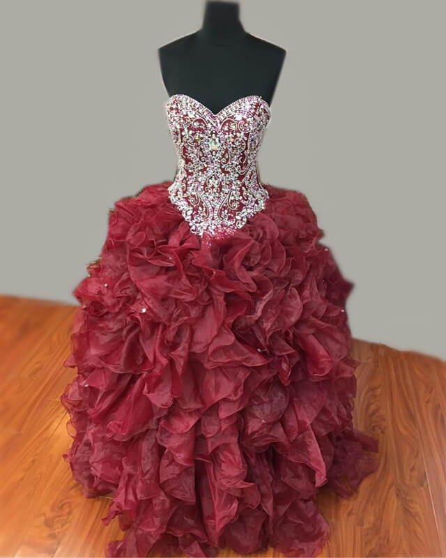 Burgundy Quinceanera Dresses
