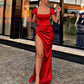 Red Mermaid Dress With Sleeves
