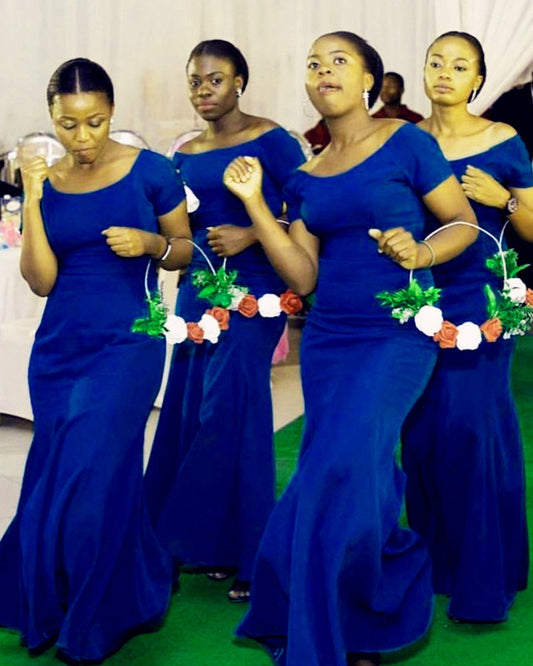 Royal Blue Mermaid Bridesmaid Dresses