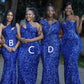 Royal Blue Mermaid Bridesmaid Dresses