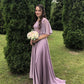 Ruffles Sleeves Bridesmaid Dresses