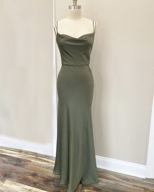 Dusty Sage Bridesmaid Dresses Mermaid