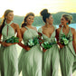 Sage Green Bridesmaid Dresses Convertible