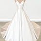Satin A-line Wedding Dress