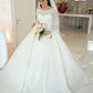 Bling Sequins Wedding Dresses Ball Gown Sleeved