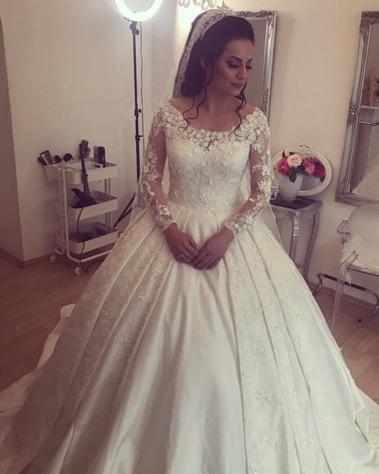 Lace Long Sleeves Wedding Dresses