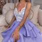 Short Lavender Prom Dresses