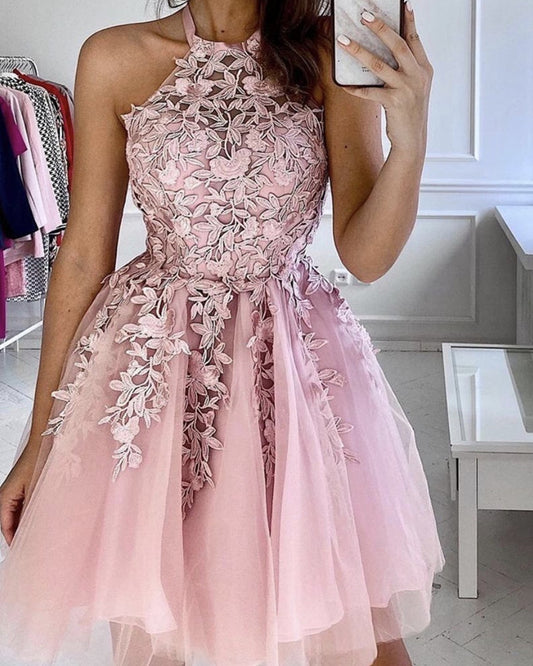 Short Pink Prom Dresses 2024