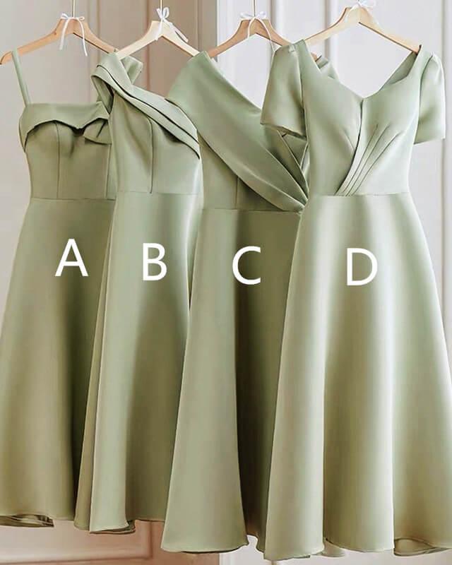 Sage Bridesmaid Dresses Mixed