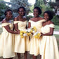 Vintage Yellow Bridesmaid Dresses