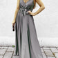 Long Silver Boho Bridesmaid Dresses