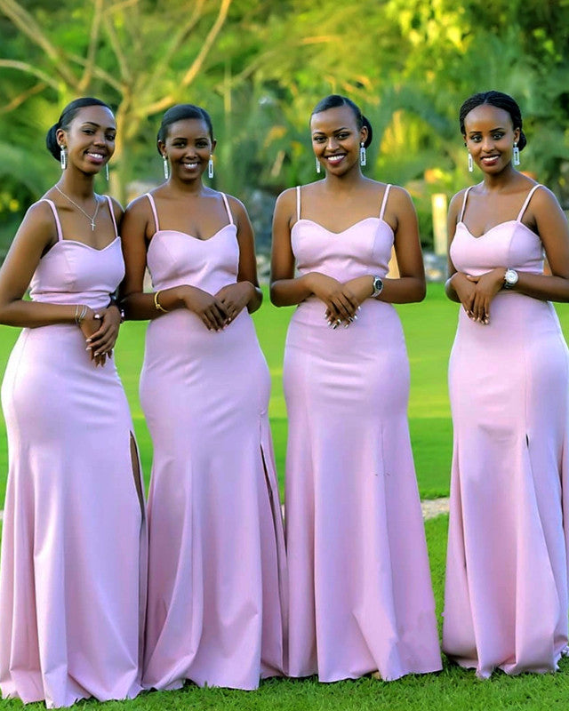 Mauve Pink Bridesmaid Dresses Slip