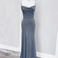 Cowl Neck Mermaid Bridesmaid Dresses Multi-Straps