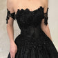 Black Sparkly Wedding Gowns